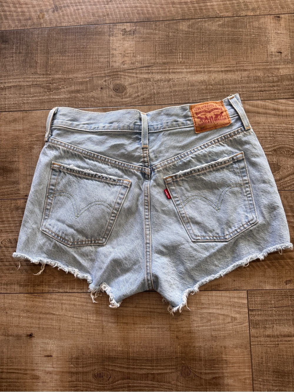 Levi's Light Blue Denim Cutoff Shorts